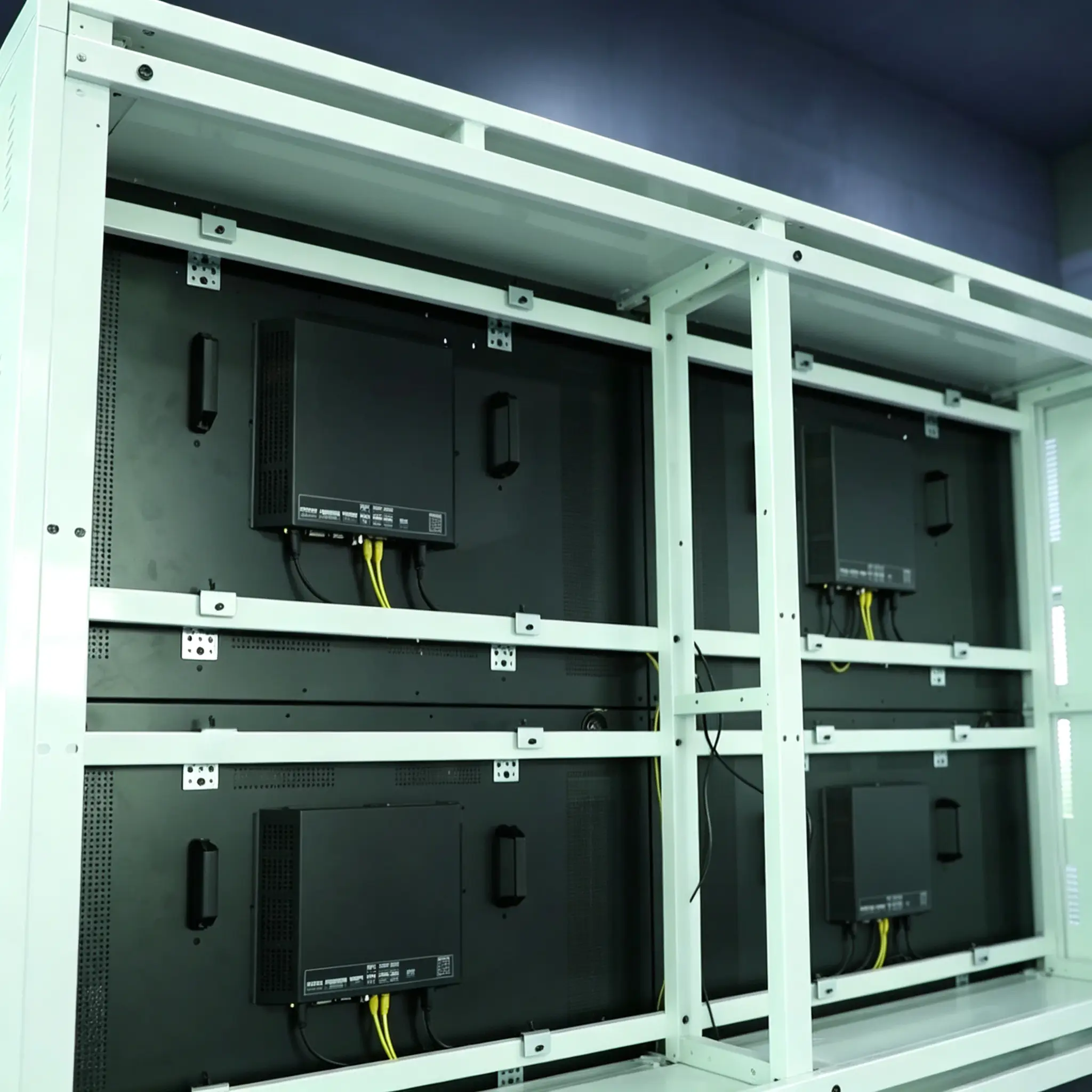 lcd video wall cable management install